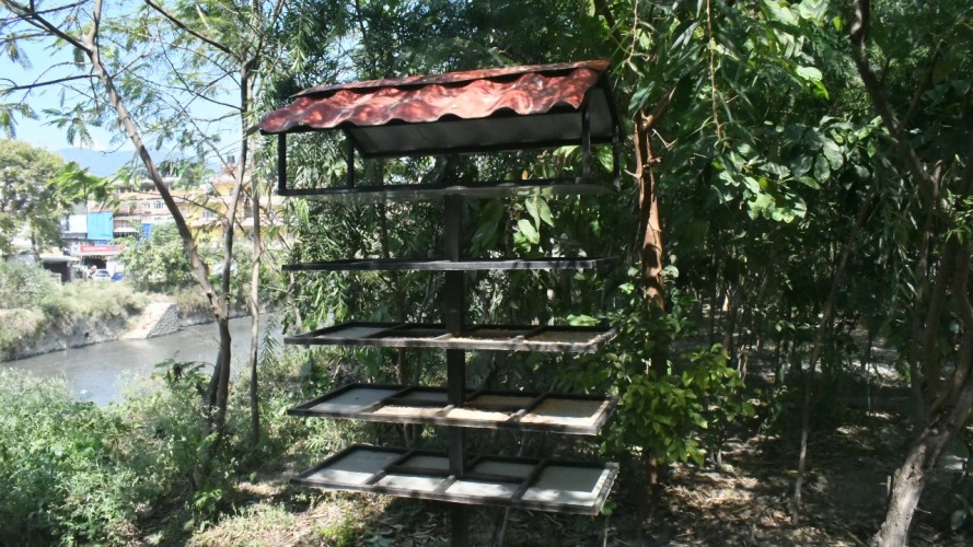 More grain feeders and water tubs are now in place at a new location